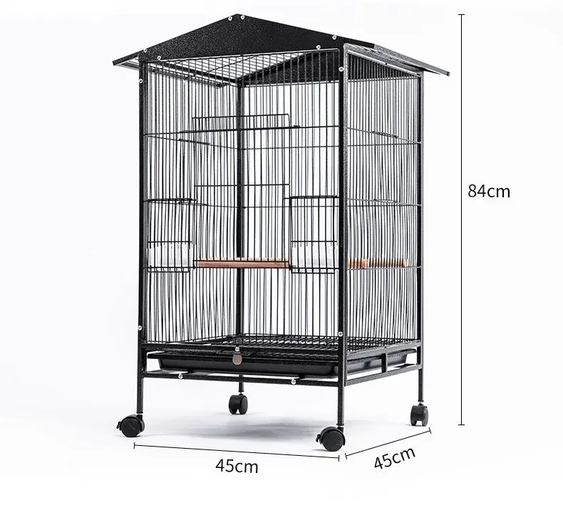 Large parrot bird cage, large myna magpie parrot bold bird cage, villa metal bird cage