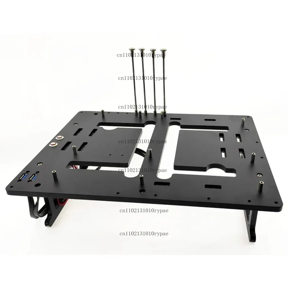 Open Chassis Hardware ATX Motherboard Platform, All Aluminum Computer Rack,-Cooled, Vertical And Horizontal