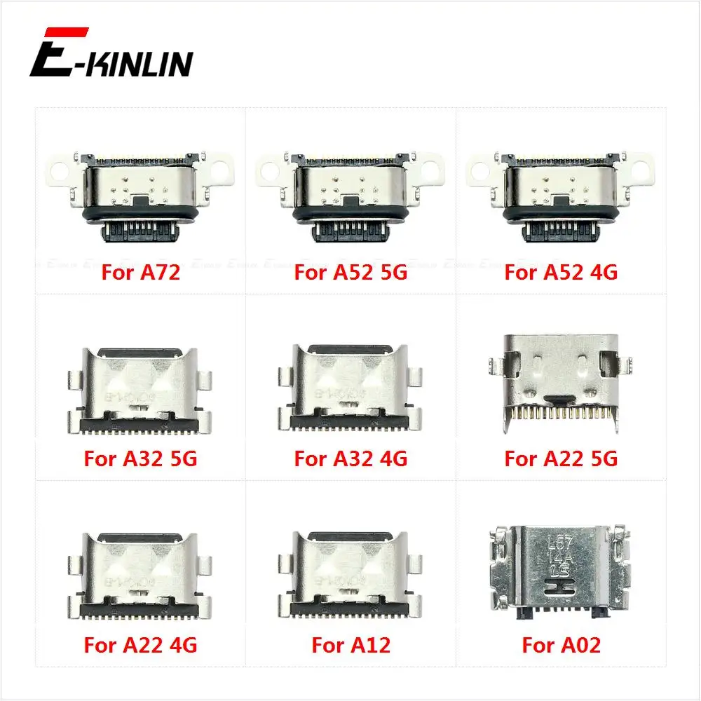 Micro USB Jack Type-C Charging Connector Plug Port Dock Charger Socket For Samsung Galaxy A02 A12 A22 A32 A52 A72