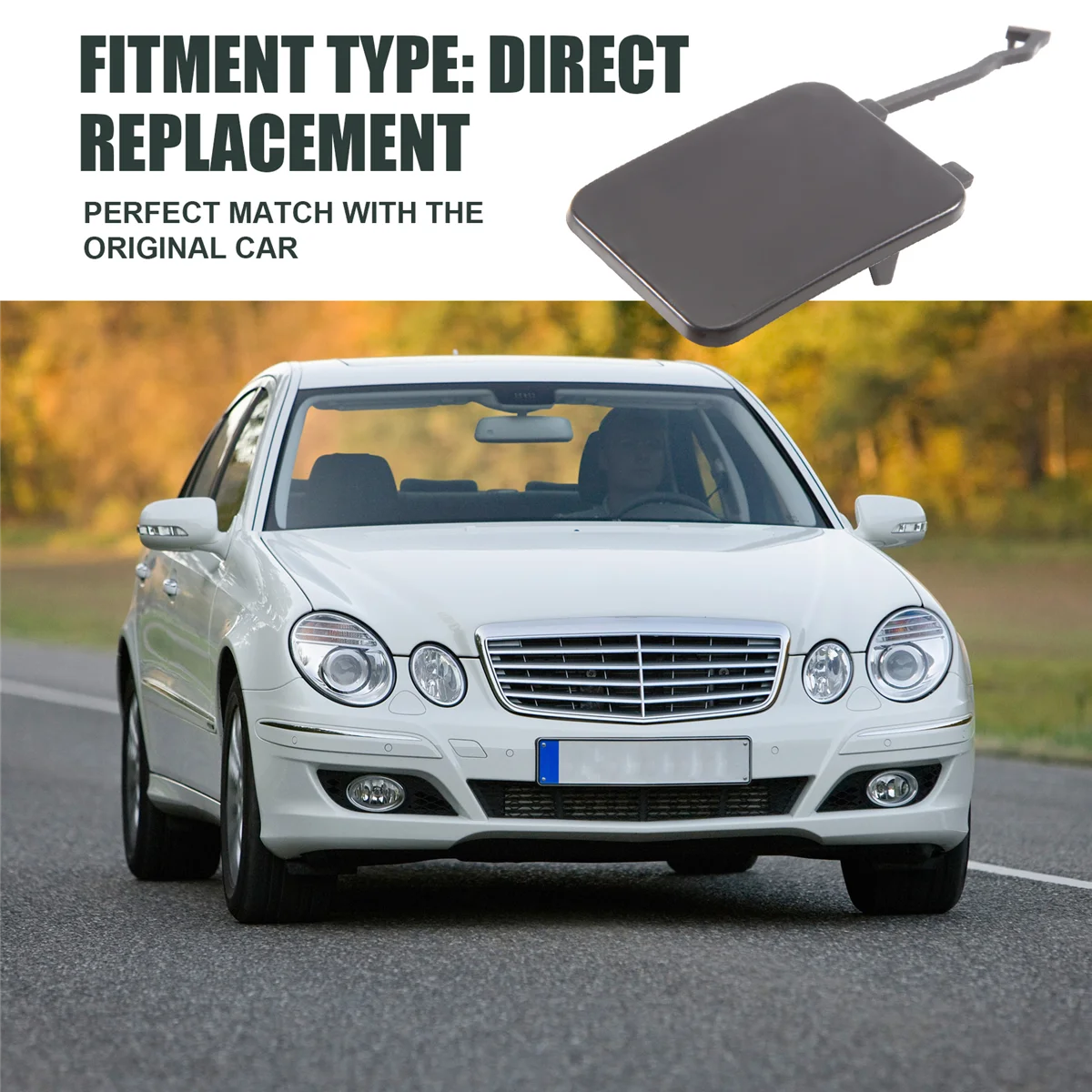 2118801405 für-w211 e-Klasse e280 e320 e350 e550 e500 e55 2004-2015 hintere Stoßstange Abschlepp haken abdeckung kappe