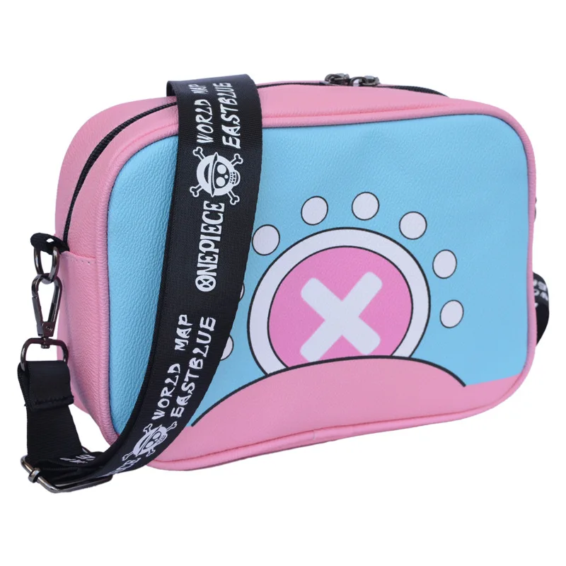 

Anime One Piece Chopper Shoulder Bags Cartoon Luffy Naruto Dragon Ball PU Messenger Storage Bag Birthday Xmas Gift for Kid Women