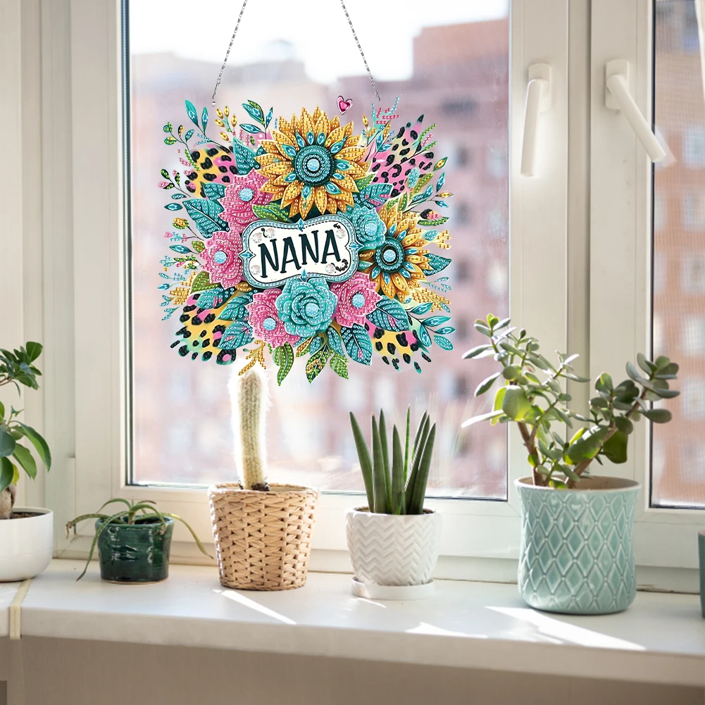 الزهور 2D شقة DIY الماس اللوحة مجموعة الماس الفن قلادة ديكور جدران المنزل