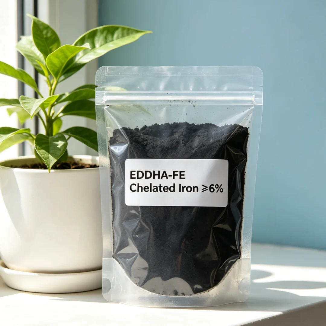 EDDHA-FE Chelated Iron Fertilizer Powder Iron ≥6% Fast Soluble Plant Nutrient Fix Yellow Leaves For Lawn Flower Garden Care