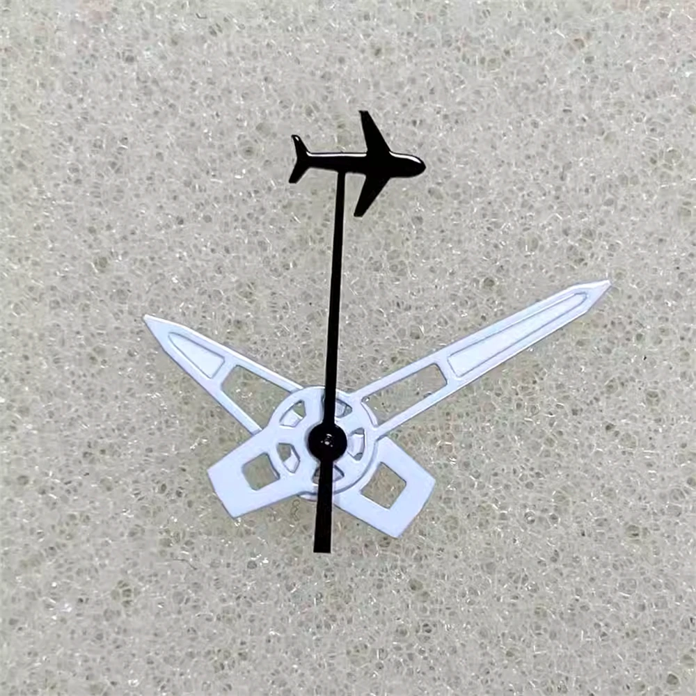

New NH35 Hands Airplane Shape Watch Hands Green Luminous Pointers, for NH35 NH36 Movement Three Needles Watch Accessories