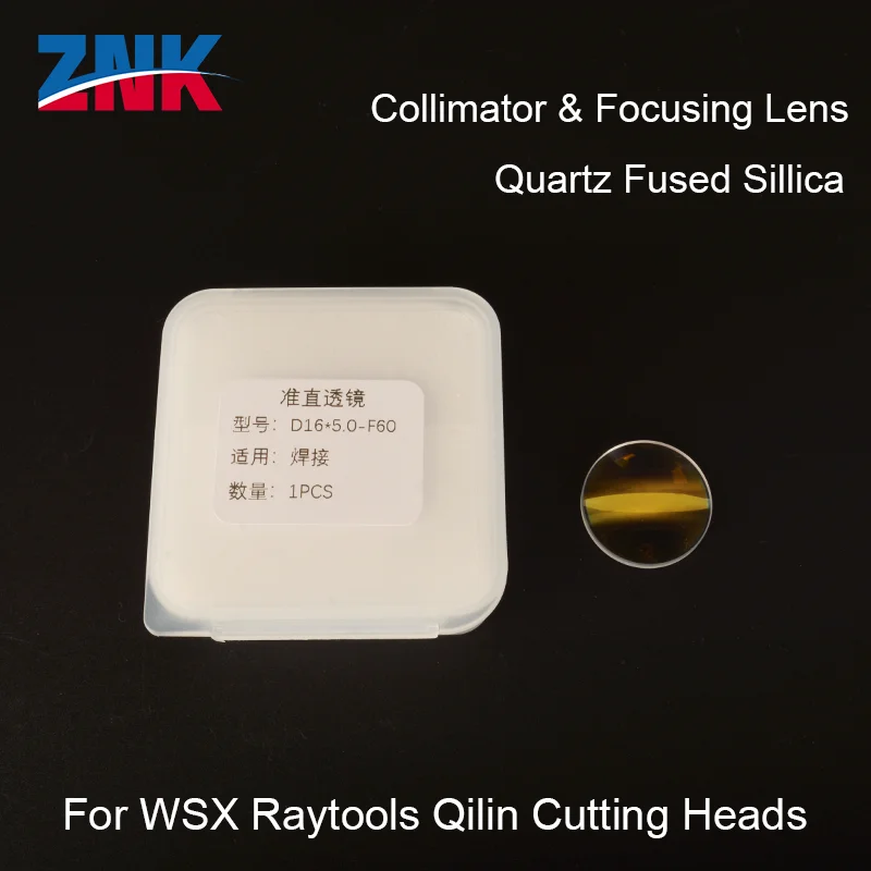 

ZNK Hand-held Welding Collimator&Focus Lens D16 F50 T3.5 5.0 For WSX QiLin CQWY SUP20S HW970 Hanwei Welding Hand-Held Gun Head