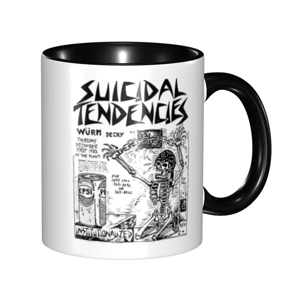 

Thrash Metal Band Suicidals Tendencies Mug Custom Ceramic Coffee Mug Cup Creative Present