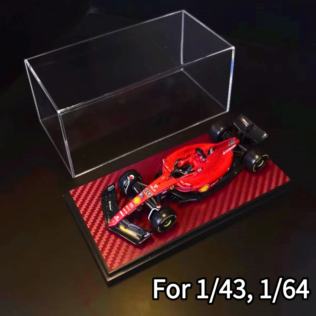 Acryl Display Box 5.8 "x2.8" voor Schaal 1:43 1:64 1:87 Auto Model Collectible Storage Case Figuur miniatuur DIY Gebouw Diorama