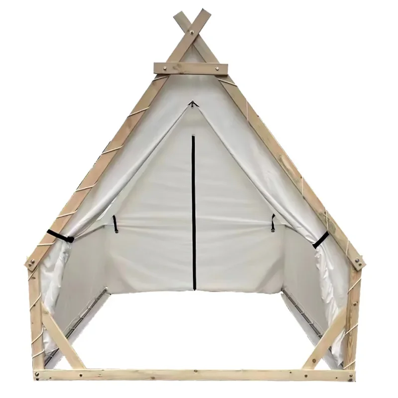 Outdoor triangle tent, starry sky hot pot catering, barbecue rooftop restaurant rainproof