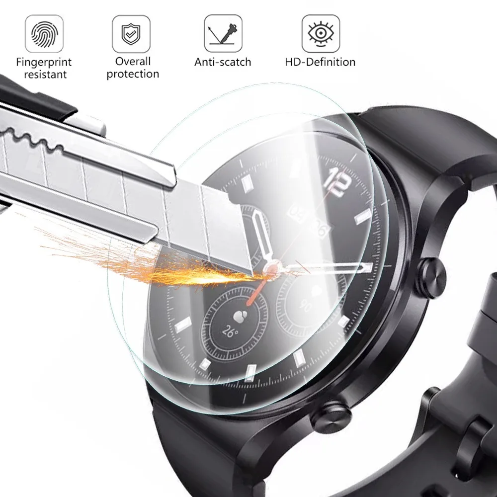 1-10pcs Tempered Glass for Xiaomi Watch S1/S1 Pro/S1 Active Screen Protector Anti-scratch Watch Film for MI S1/S1 Pro/S1 Active