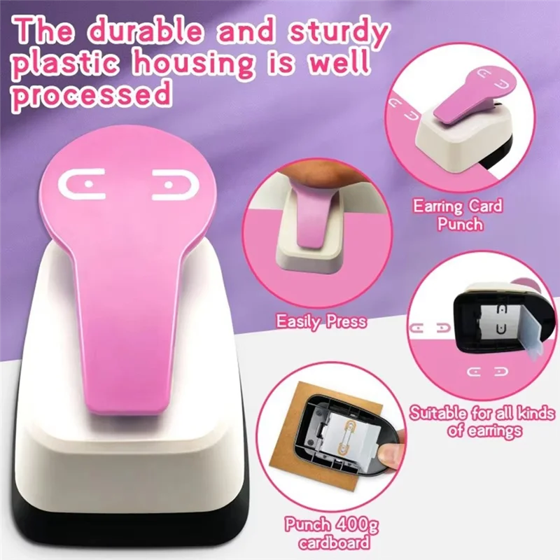

A38Q-Hole Puncher Earring Card Hole Punch DIY Earring Hole Puncher Scrapbooking Paper Punch