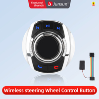 Junsun Universal Car Wireless Steering Wheel Control Button for Android Autoradio 8 Key Functions Cup Shape With LED Light