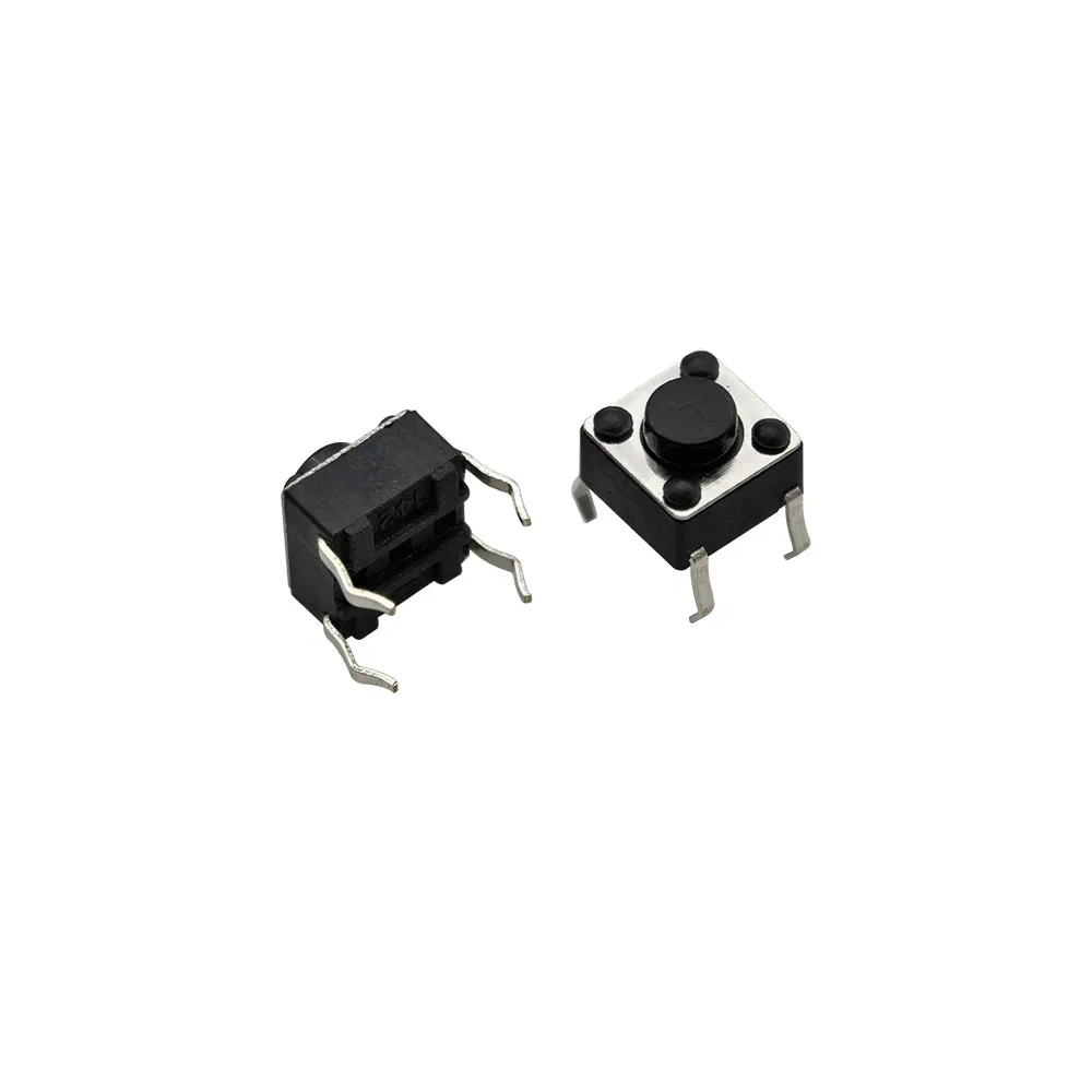 6x6mm Mini Panel PCB Momentary Tactile Tact Push Button Switch DIP 4Pin 6x6x4.3mm 5/6/7/8/9/10/11/12/13mm
