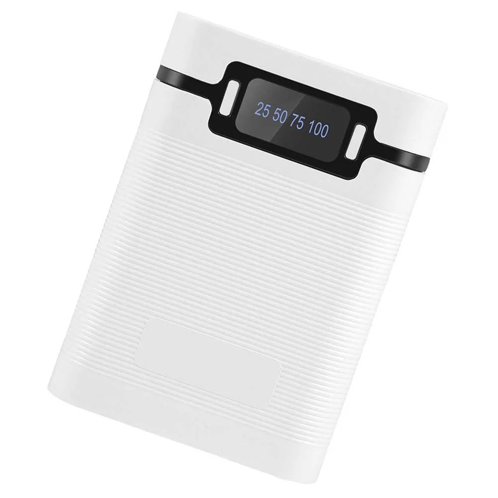 

Power Bank Box Dual USB 4 Slots 18650 Case Impact Resistant Portable DIY Power Bank Outer Case