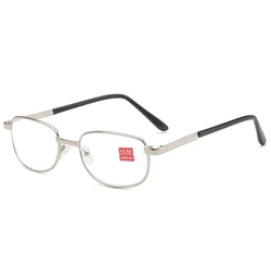 Vintage Silver Metal High number Reading Glasses with Glass-lens +400 +450 +500 +550 +600
