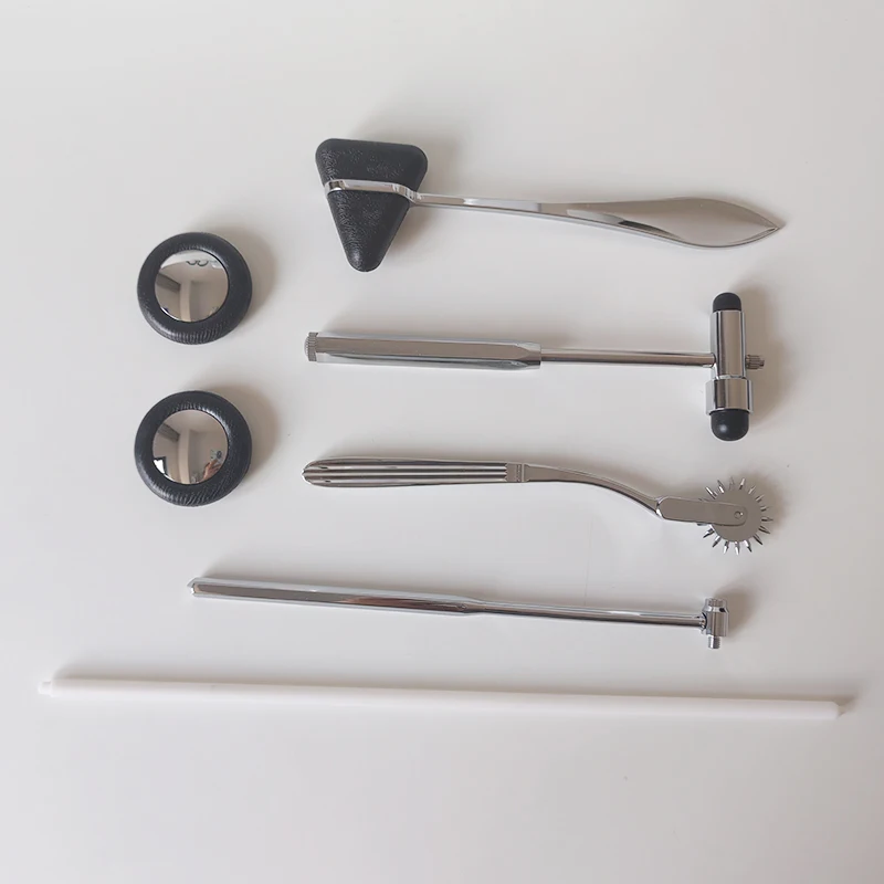 Set 5 IN 1  sets of high quality percussion hammer and nerve hammer Multifunctional Percussor Diagnostic Reflex Stethoscope
