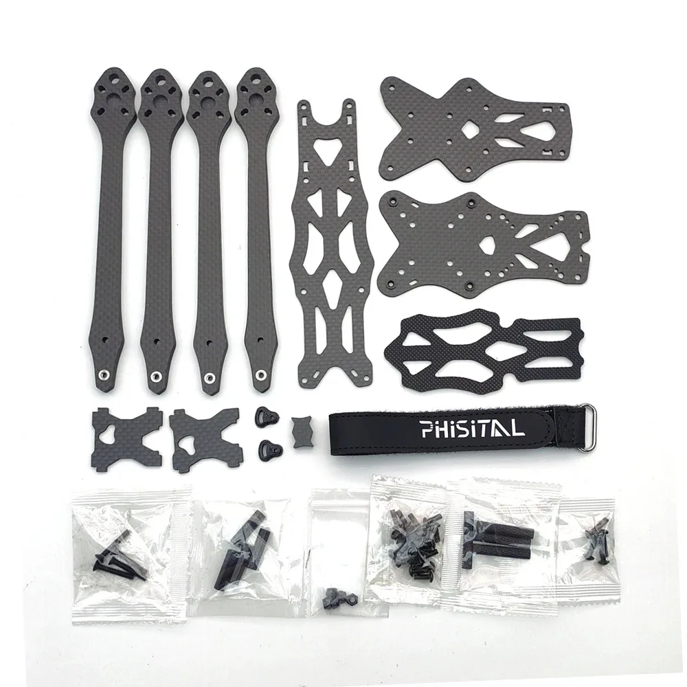 APEX HD Carbon-Faser FPV-Rahmen Freestyle 5/6/7 Zoll Renndrohnen-Teile für 19/20mm Kamera | DJI Air Unit/VISTA VTX Kit/Analog – Detail 10