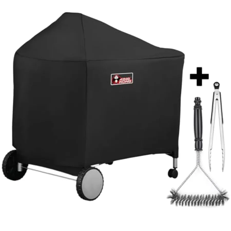 

Чехол для гриля Kingkong 7152 для угольных грилей Weber Performer 22 дюйма, аналогичный Weber 7152, включая щетку из нержавеющей стали.