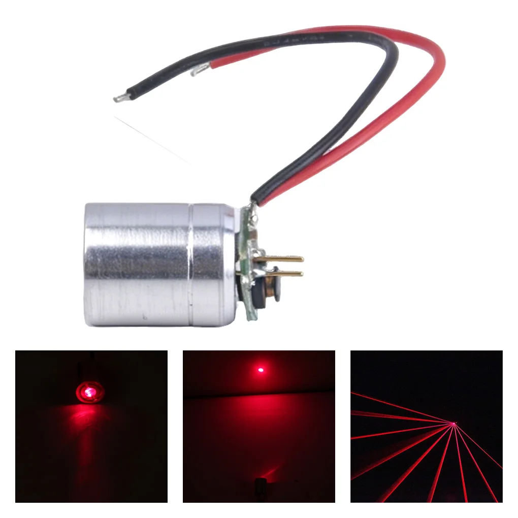 

Φ12mm 5VDC Red 100mW Beam Dot Laser Module Diode Integration Power Driver Board Fit For Mini Laser Star Lighting Accessories