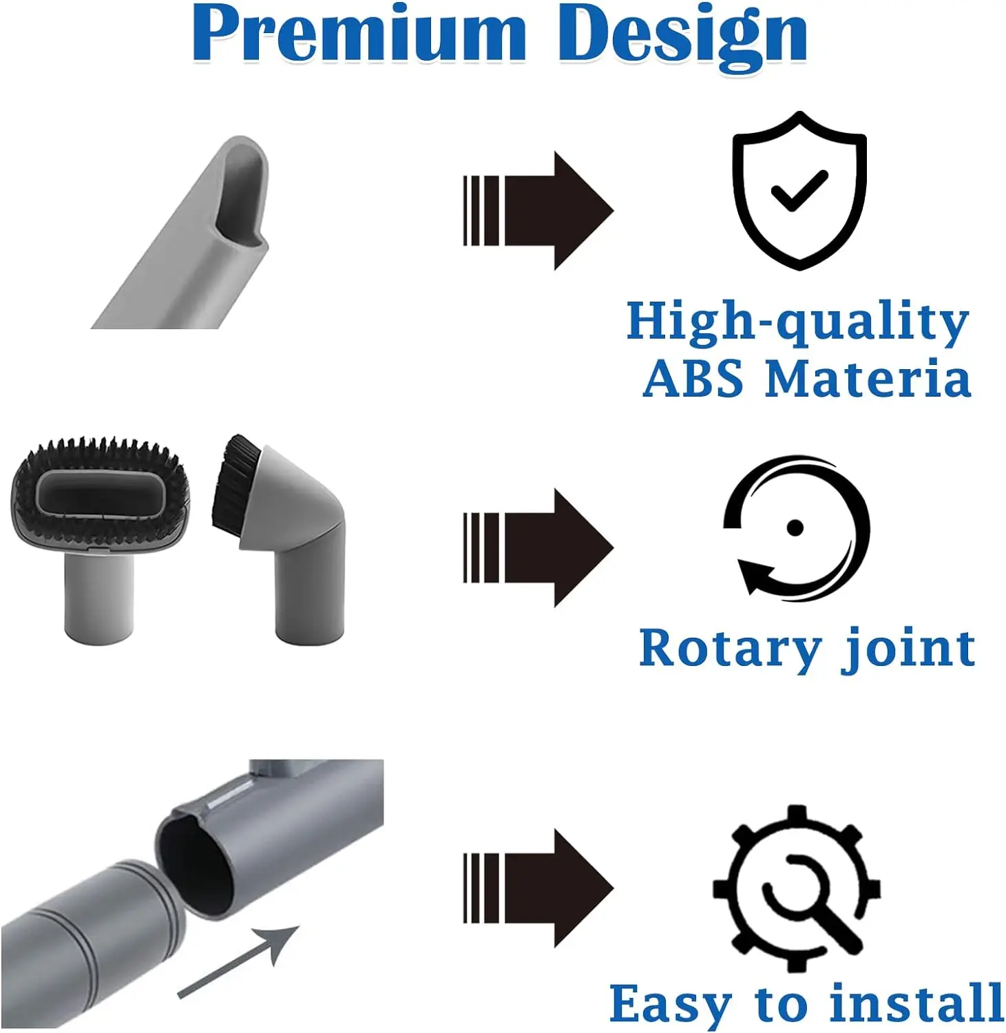 Crevice Too For Shark Navigator Lift-Away NV350 NV352 NV355 NV360 NV370 NV22 UV440 Vacuum Cleaner Replace Part # 112FFJ