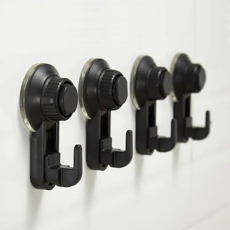 Strong Suction Cup Vacuum Hook Self Adhesive Door Wall Hanger Key Holder Heavy Load Rack Kitchen Bathroom Hanging Accessories