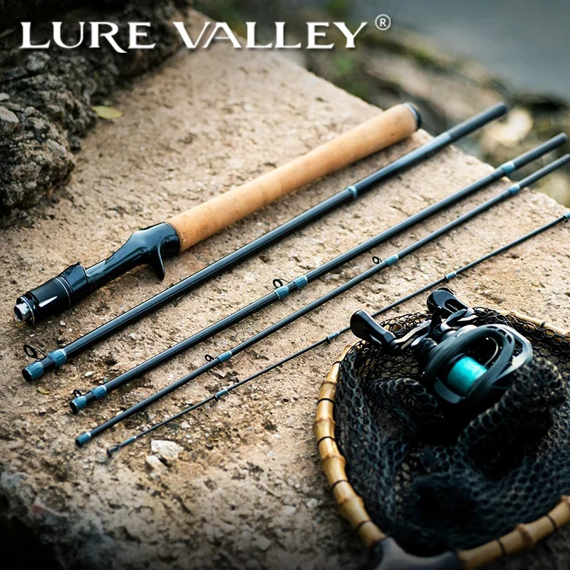 TSURINOYA LURE VALLEY Packable Series 5 Section Expedition Fishing Rod 1.98m 2.08m 2.21m 2.44m FUJI Guide Spinning Casting Rod