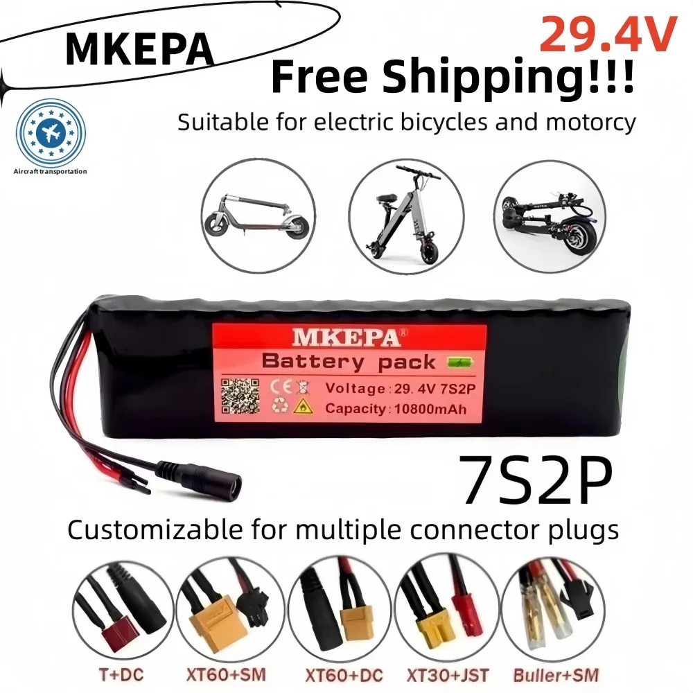 7s2p 29.4V 10.8ah 18650 Battery Lithium Ion Battery 29.4V 10800Mah Electric Bicycle Scooter/Lithium Ion Battery Electric Scooter