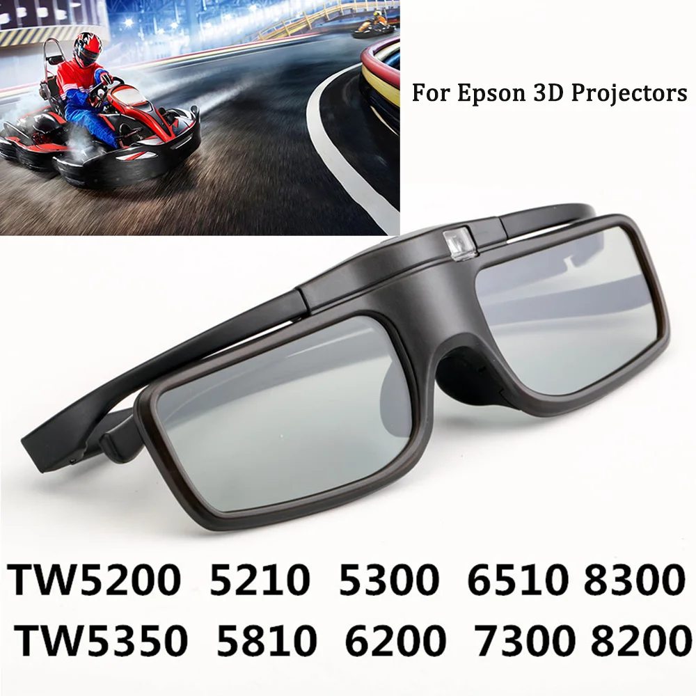 

2025 New Active Shutter 3D Glasses for Epson TW5700/5400/5600/930 For Samsung, Sony 3D TV Bluetooth-Compatible RF Projector