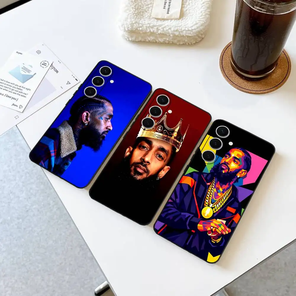 Nipsey Hussle American Rapper Phone Case For Samsung S 24 fe 25 Ultra plus 20 lite 21 30 22 23 24 22 Ultra 5G Fundas