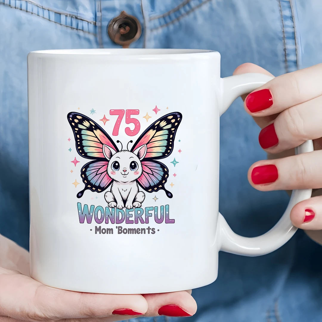 

11oz cartoon cat mug + Dreamy Wings + 75℃ temperature sensing cup - Family Christmas Office Gift