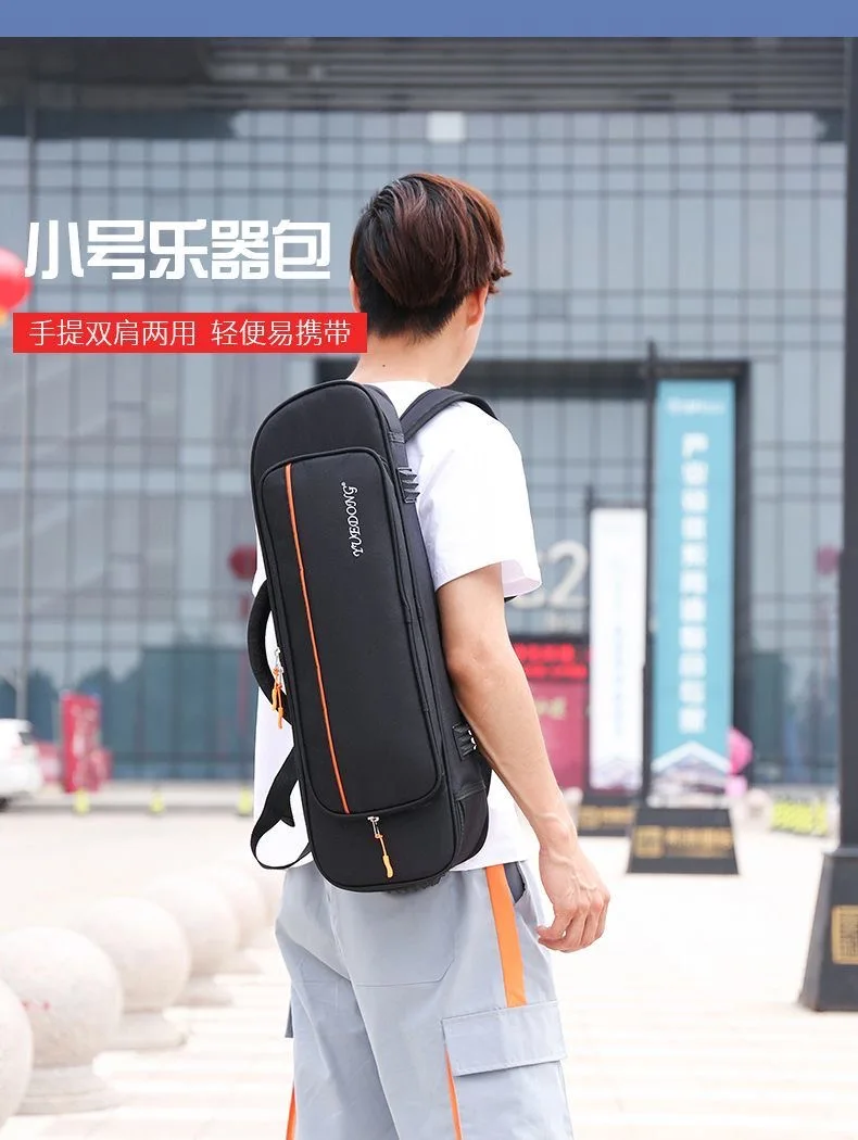 Compact small instrument case for carrying as a new dual-shoulder backpack