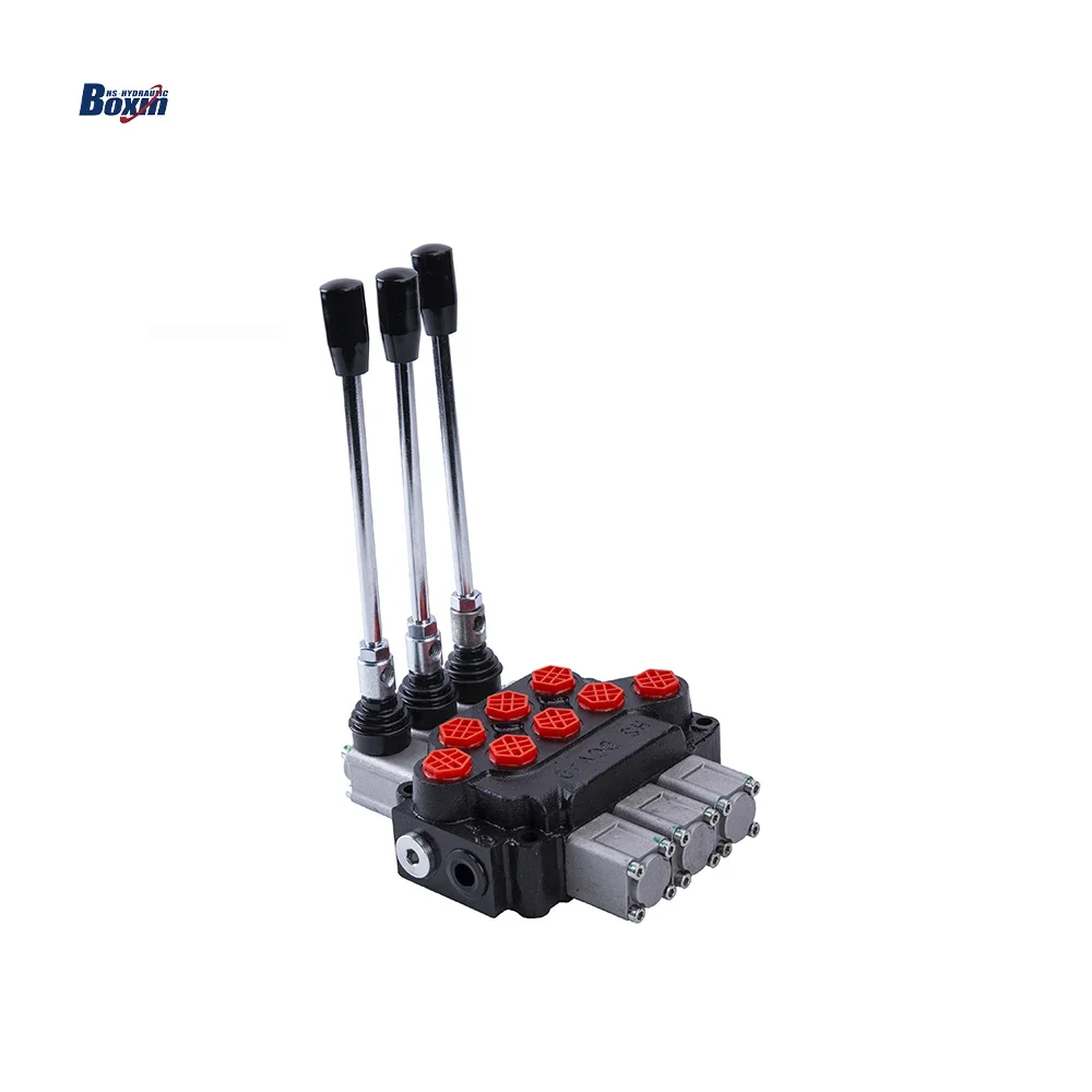 Dcv40 Monoblock Structure 40lpm Flow Hydraulic Directional Control Valve