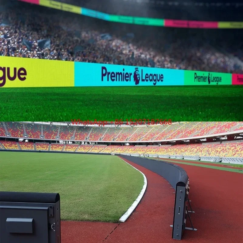 Led Display On Football Field Edge Vertical Stand Screen 43 Stadium Outdoor Waterproof Indoor Rental Cabinet Led Display Screen