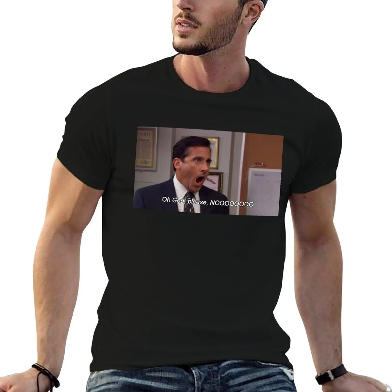 Oh. Dio, Per Favore, Nooooooo T-Shirt Magliette Anime Per Uomo Maglietta Grafica Da Uomo-image