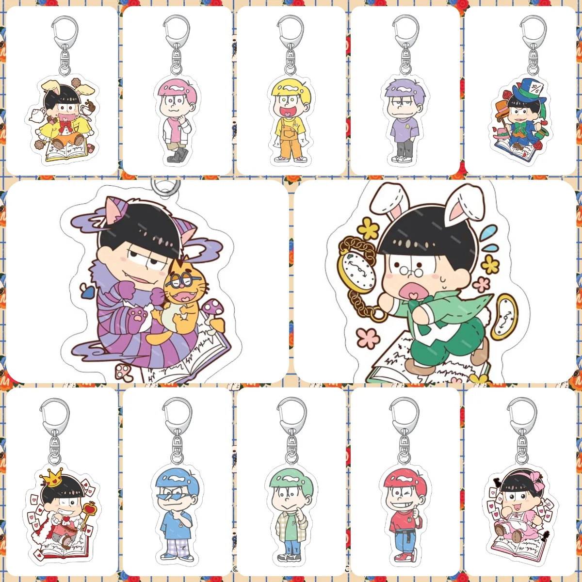

Аниме Osomatsu-kun Хироши Сора Косплей Костюм акриловые брелки для ключей реквизит Рождественский подарок