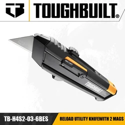 TOUGHBUILT TB-H4S2-03-6BES Reload Utility Knife With 2 Mags Hand Tools