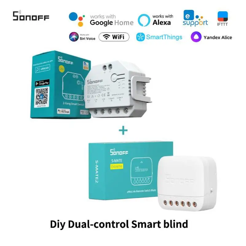 SONOFF S-MATE Extreme Switch Mate S-MATE2 And Dual-R3 LITE Relay Support Ewelink Alexa Google Alice Smartthings Home Assistant