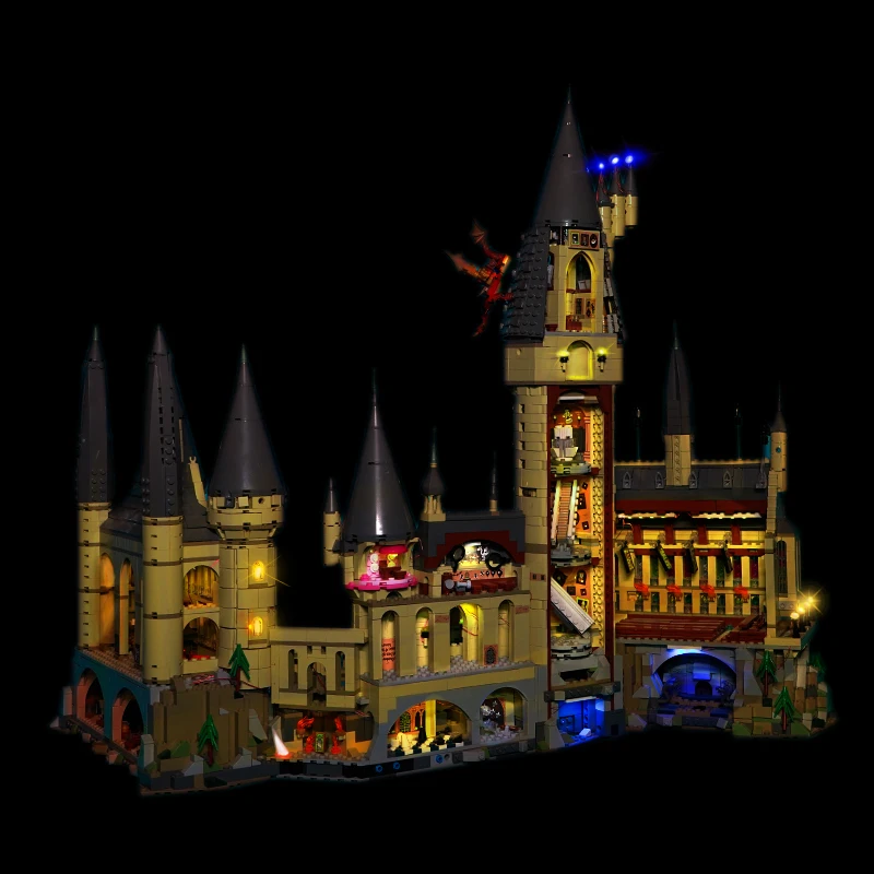 DIY-bouwsteenverlichting LW4001 geschikt voor 71043 Hogwarts Castle bevat geen bouwstenen (alleen LED-lichtset)