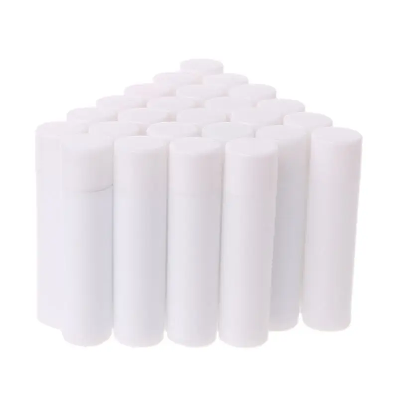 50Pcs/set 5ML Cosmetic Empty Chapstick Lip Gloss Lipstick Balm Tube + Cap Container 3 Colors