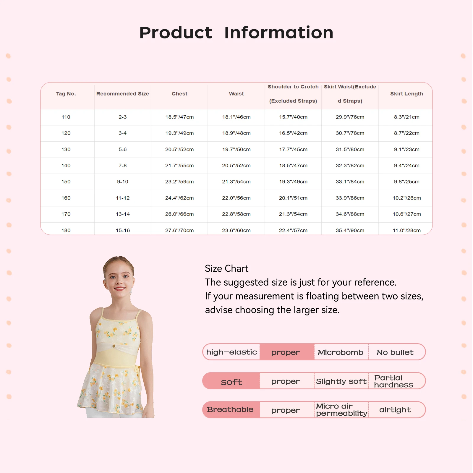 Traje de dança de balé infantil, sem mangas, alças espaguete ajustáveis, collant com saia de renda para palco, show de dança moderna
