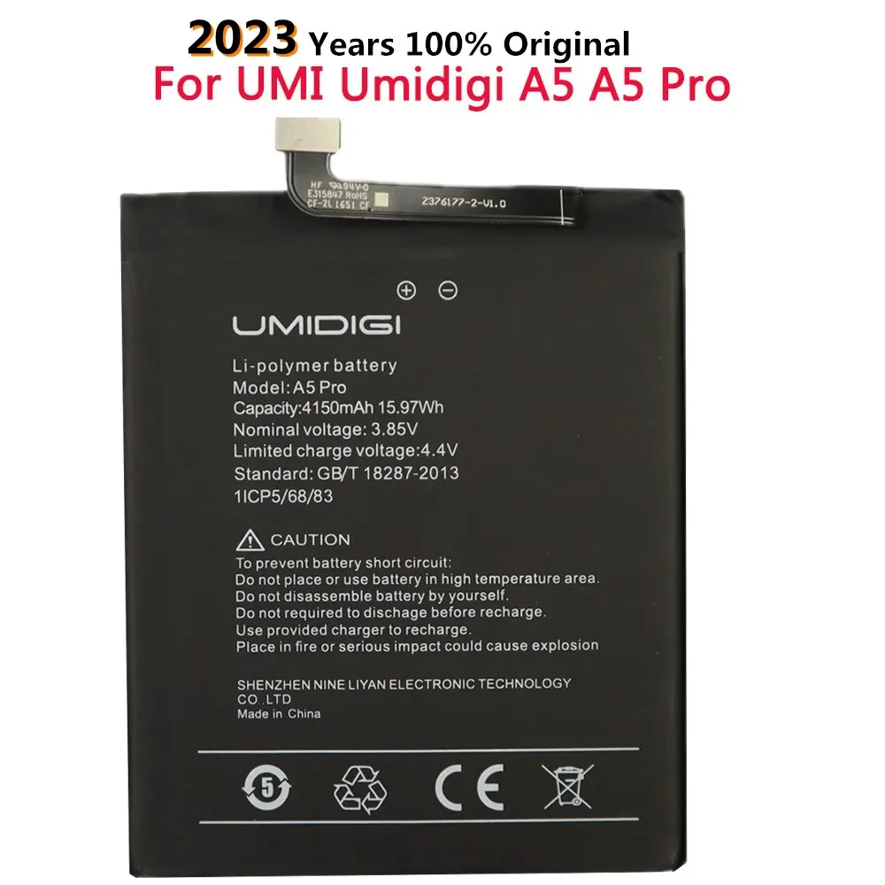 

2023 Years 4150mAh UMI Phone Battery Original For UMIDIGI A5 / A5 Pro A5Pro Battery In Stock + Tracking Number