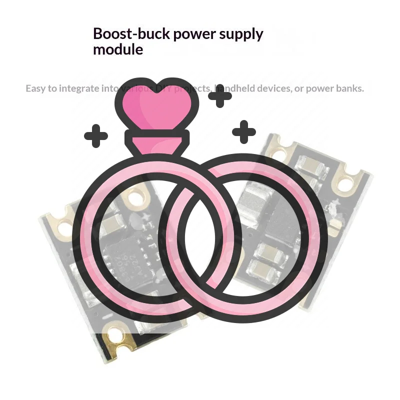 TPS63802 Mini Lithium Battery -Boost Module DC 1.8-5.5V Input 2A/1A 3.3/5V Boost Output Battery Boost Module