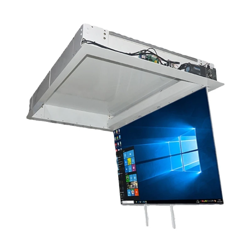 TV ceiling electric flip hanger hidden lifting bracket