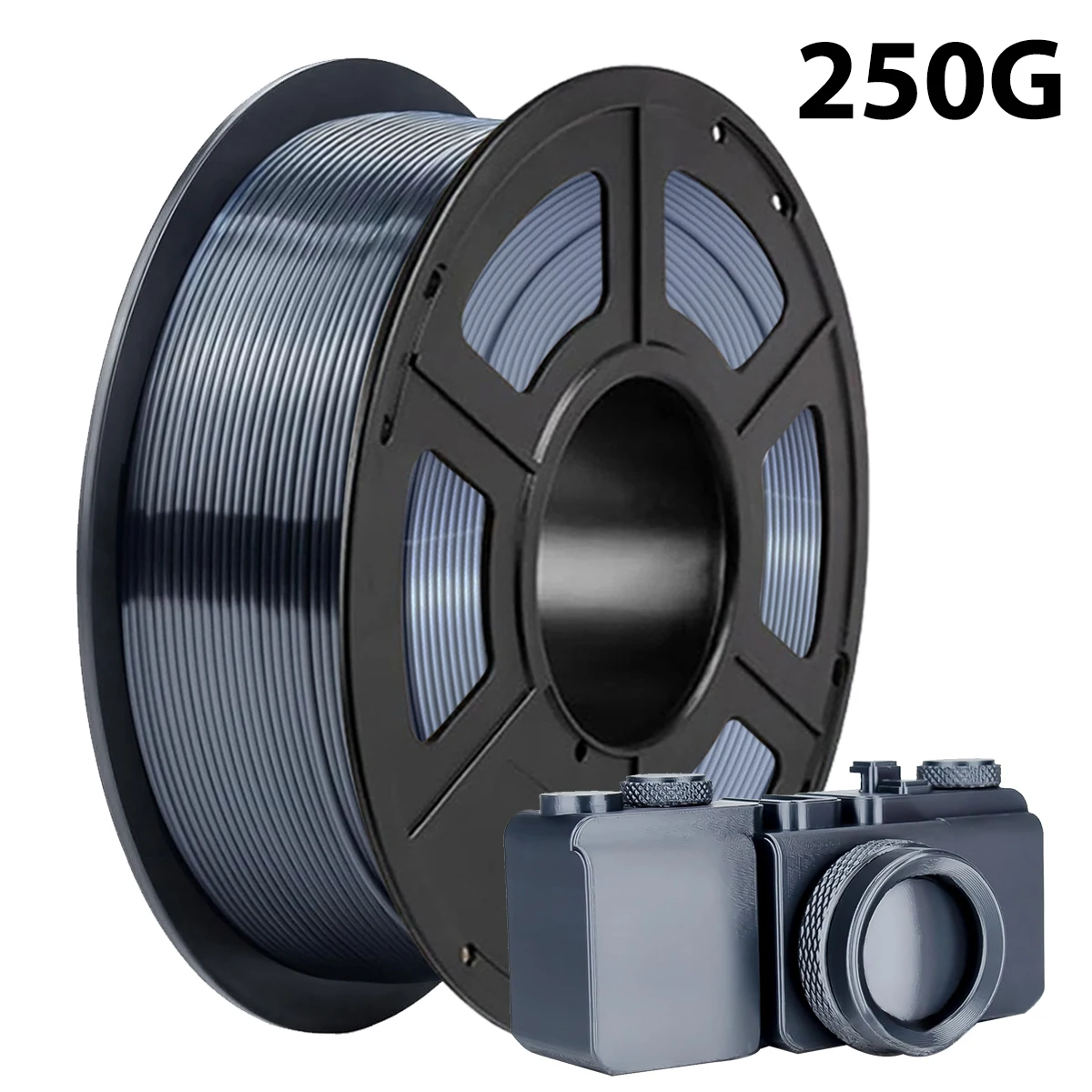 Dual Color PLA Silk Black Silver and Silk Bronze Silver 3D Printer Filament 250g 500g 1Kg 1.75mm for 3D Printing Material