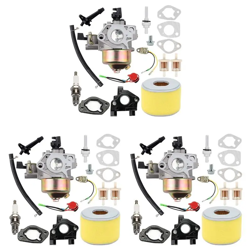 AT19-3X GX240 Carburetor Carb For Honda GX 240 8.0HP GX270 GX 270 9HP Replaces16100-ZH9-W21 With Air Filter Tune Up Kits