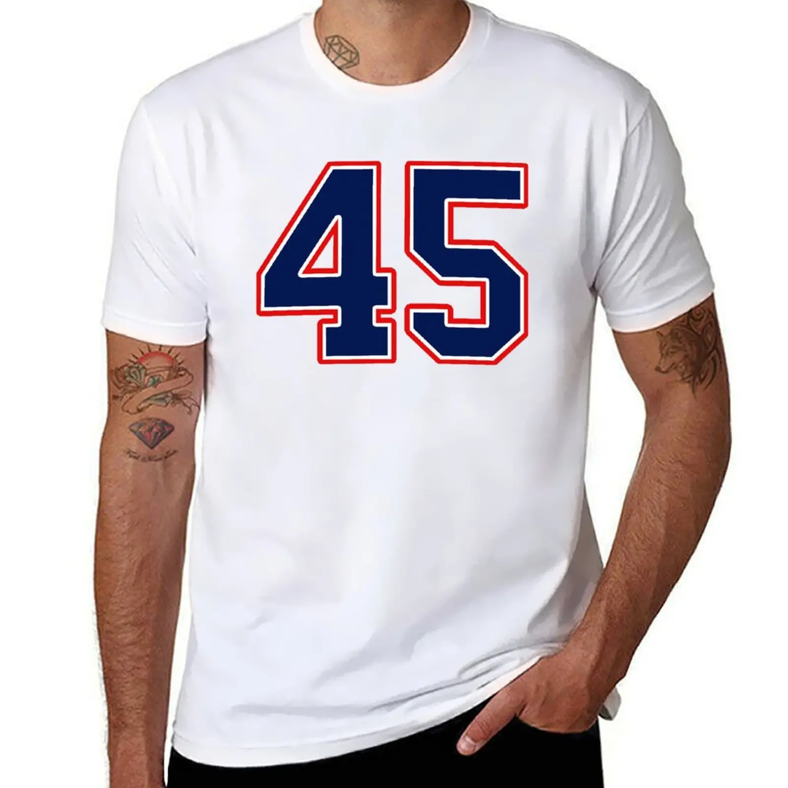 

Number Forty Five 45 Sports Jersey T-Shirt t shirts for man cotton funny funny t shirts cotton man t shirts graphic T-Shirt