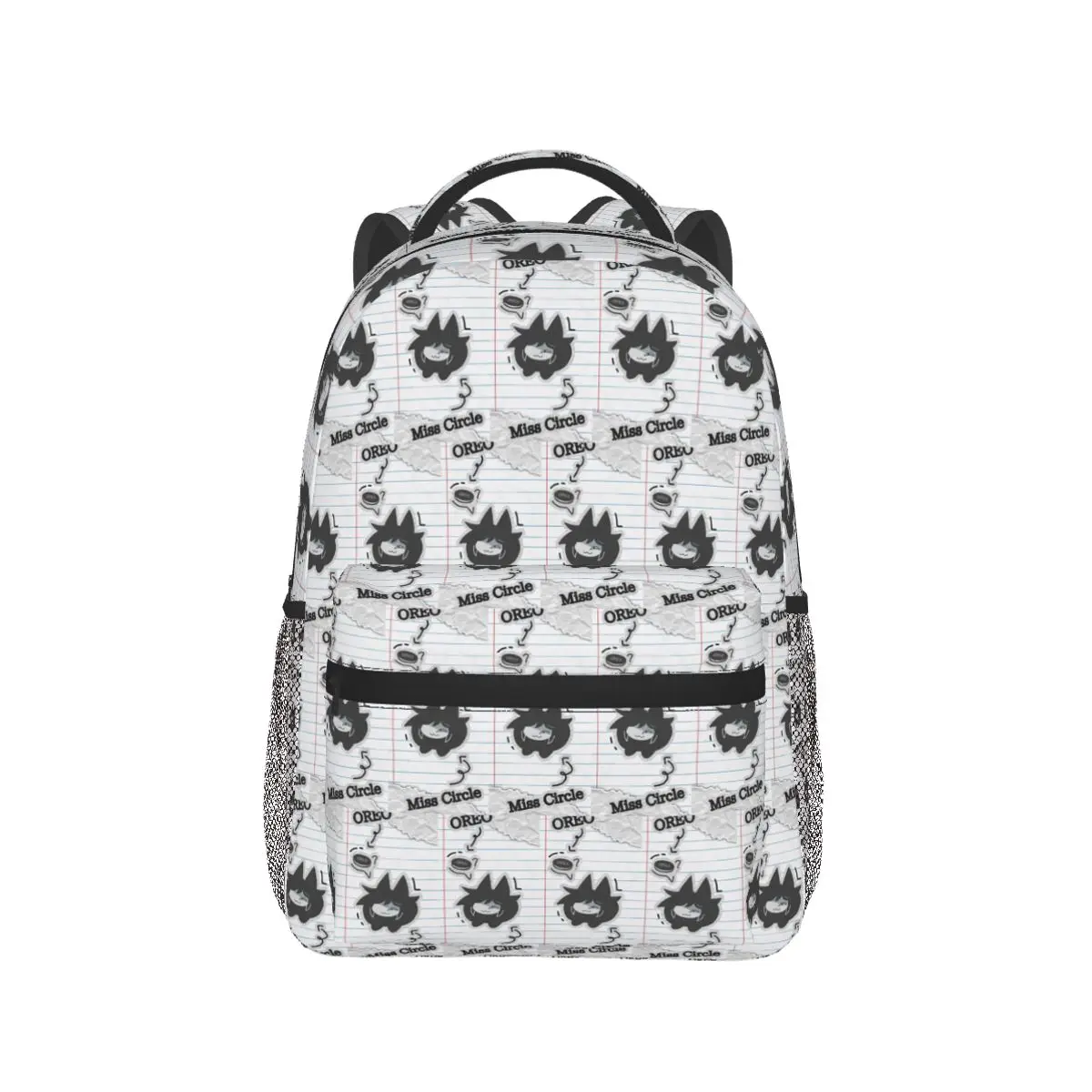 Miss Circle Cartoon Backpack Hot Sale Daypack Large Capacity Kids BookBag School Bag Shoulder Bags for Men Women