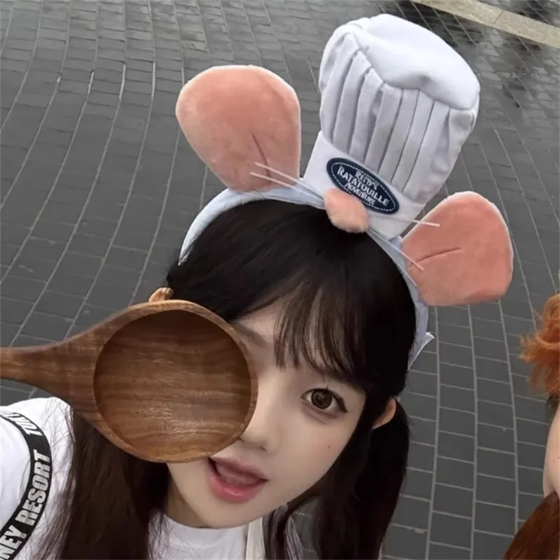 

Kawaii Cartoon Hairband Ratatouilleing Cute Headband Ratatouille Hairpin Mouse Ears Headdress Girl Kids Party Gift Toys