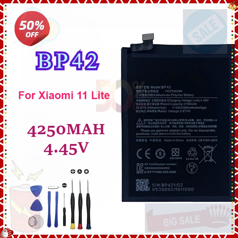 

BM4X BP42 BP47 BM4Y BM55 BM58 BM59 Battery For Xiaomi 11/11 Lite/11 Lite 5G NE/11 Pro/11 Ultra High Quality Replacement Battery