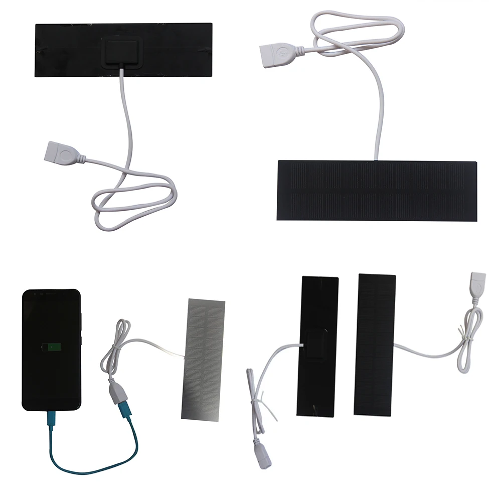 Mini Solar Panel Charging Panel USB Solar Panel Charger Solar Battery Charger Outdoor Camping Travel Hiking Cell Phone Charger