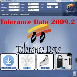 2023 Hot Sell Car Software Tolerance Data 2009.2 Auto Repair Program with Free Keygen Install Video Guide Car Repair Software